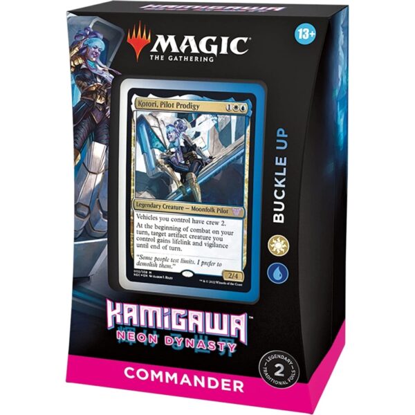 Kamigawa Neon Dynasty Commander Deck Buckle Up (WhiteBlue) [Inglés